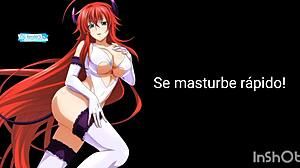 Jerk Off Instructions with Hentai Rias Translated