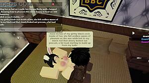 Bunny girl takes massive black cock pounding until creampie impregnation in interracial scene