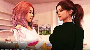 Intense Emotions Surge As Teen Handles Massive Cock In Hentai Game With Big Tits And Ass Action