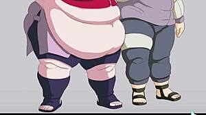 Exploring fat anime characters in various pictures