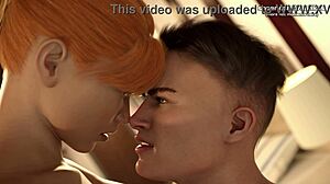 Redhead Babe Rides Big Cock for Creampie at Taboo University!