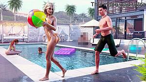 Cuckold boyfriend watches teen girlfriend blow friends in 3D!