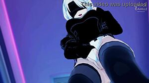 yorha 2b reaches explosive climax in nier automata scene