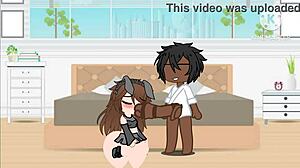 Gacha Club 18动画：大奶大鸡巴跳舞的本月第一次操