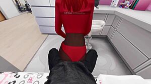 A White Guy Fails To Resist Young Black Woman's Big Ass And Creampies Her In 3d Hentai Game