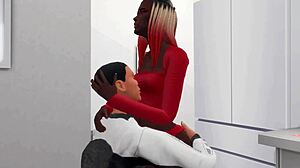 A White Guy Fails To Resist Young Black Woman's Big Ass And Creampies Her In 3d Hentai Game