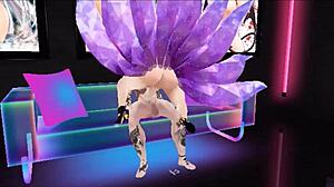 Ahri KDA Rides Like a Wild Slut in IMVU Reality. League of Legends Hentai Sparks Raw Desire!