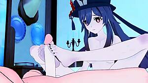 Hu Tao And Aether's Intense All-Night Sex With Huge Cum Loads!