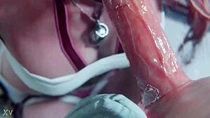 嘿，深深推入喉咙带来硬核高潮