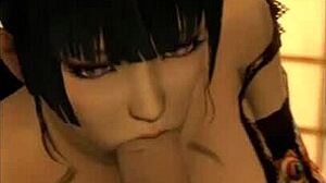 死或生的Nyotengu出现在扶她动漫动画合集里