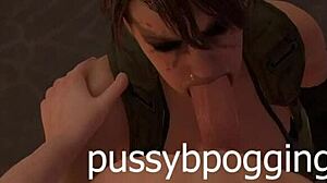 Quiet Sucks Dick with a True Facial Finish in Blender Animation