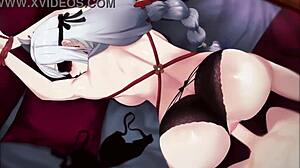 Subtle hints of intense assfucking and anal play in this hentai scene with rough details