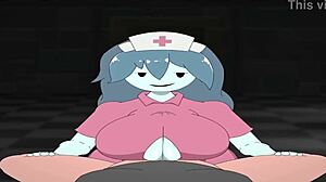 Spooky Nurse Gives Intense Blowjob with Creampie in Hospital