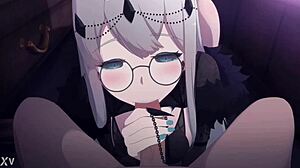 Susia boldly sucks your cock in this hentai game scene with intense oral anime action