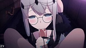 Susia boldly sucks your cock in this hentai game scene with intense oral anime action