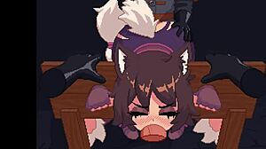 哦该死 想象在枷锁中从你的POV被前后夹击 在这个狂野Hentai场景中 太激烈了！