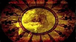 复古色情绘画展示感官主题的复古漫画动画