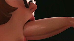 Velma faces wild 3D gangbang by ghost cocks in Scooby Doo.