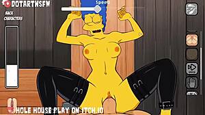 傳教士桌子上肛交 噴水高潮和內射合輯 在洞屋遊戲中