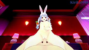 Oh man, Usada Pekora from Hololive gets this intense creampie sex in cute 3D outfit, it's wild hentai anime action