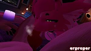 Wow! Furry dragon and Rex unleash wild desires in VRChat indulgence