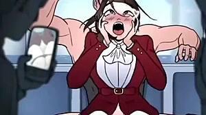 gostosa babe hints at wild pussy play in steamy hentai action