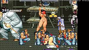 死或生动漫中，Mai Shiranui 在Mugen风格中疯狂群交后入中出