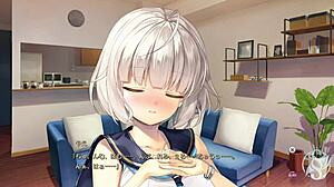 在动漫色情故事中，八重八重泽沉浸在她激烈的学习会话中，第6场景