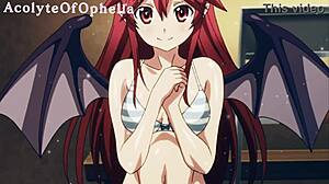 Rave HMV特色脉动节拍和蒸腾的hentai场景