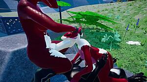 Messy Kobold Threesome