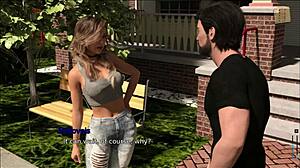 in pine falls, a girl with big tits explores the 3d anime world