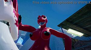 Messy Kobold Threesome