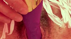 horny nico robin cosplay with toys leads to huge squirt and creamy pussy