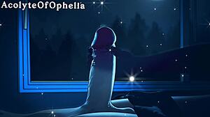 Rave HMV特色脉动节拍和蒸腾的hentai场景