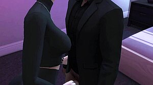 Unbelievable! Heather dominates Marcus in wild femdom Sims 4 test