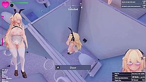 holy crap, secret flasher manaka goes wild on the final drone mission in this hentai game!