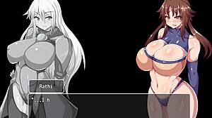 HRPG Rookie Knight Rathi - Busty Bunny Blowjob Action