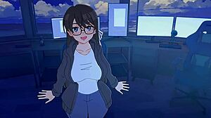 The hentai 18 gamer girl starts masturbating intensely. She cums hard in the scene.