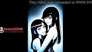 Hey there, check out these hentai ASMR lesbian lovers kissing and sucking