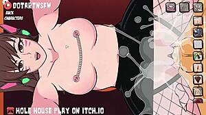 I can't get enough of Dva Overwatch scenes with creampie in multiple positions from Hole House game