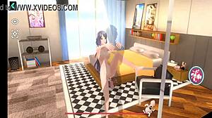 huge monster cock explodes cum in hentai game! watch the sexy action unfold