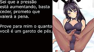 Mai Sakurajima Delivers Femdom Foot Humiliation to Fail Nut November with CFNM Jerk Off Instructions