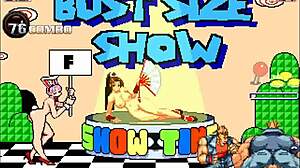 Hentai Mugen功夫女孩在后入式接受内射群交