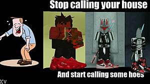 火辣富豪Roblox Egirl渴望我的粗鸡巴