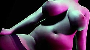 i watch a mature woman do a striptease to music in 3d