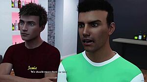 丰满红发可爱女孩在床上口交并喷水，在Being a Dik 243中的颜射