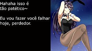 mai sakurajima te humilha com pés femdom, pronto pra falhar no nut november?