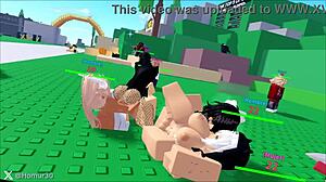 他们带走紫色头发女人