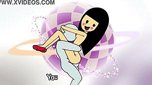 哦，天哪，hexanne 的remix 7 配狂野女上位和内射动作！