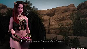 In this gameplay segment, demons with big cocks ride in nylon stockings as the slutty whore completes Symphony of the Serpent Part 4.